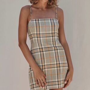 Wilfred mini check dress